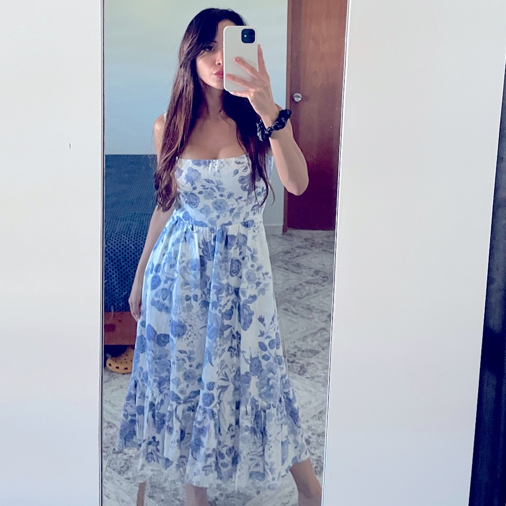 Reformation Bucatini dress.